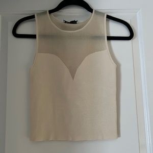 Nude rank blouse